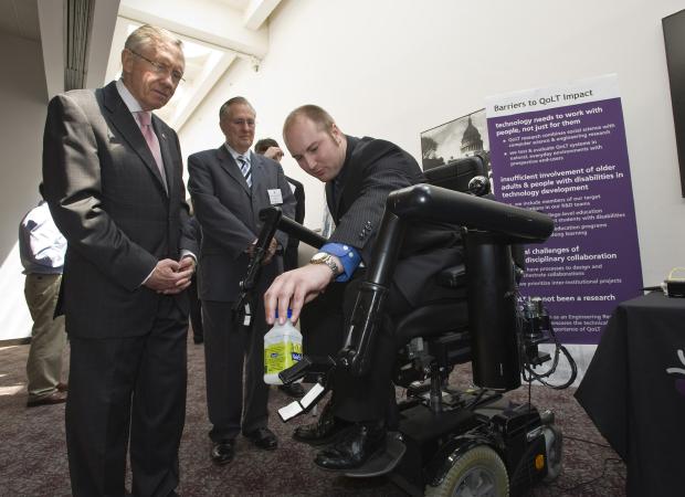 Harry Reid Senate Majority Leader and Arden L. Bement Director of the National Science Foundation assistive device technologies CPS NSF robotics